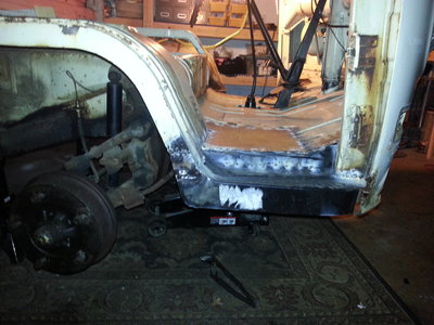 Back to solid metal.  Still some work left,  but looking better.