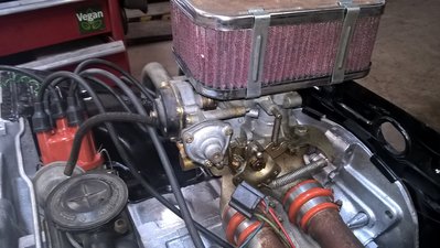 also with a progressive Weber carb which I quickly learned that it's a setup that Chuck vehemently despises :)