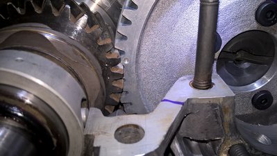 lining up the camshaft marks