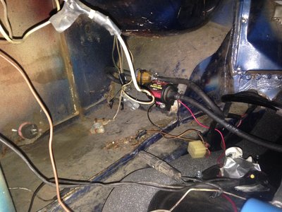 Fuel pump in engine bay next to live wires? Check