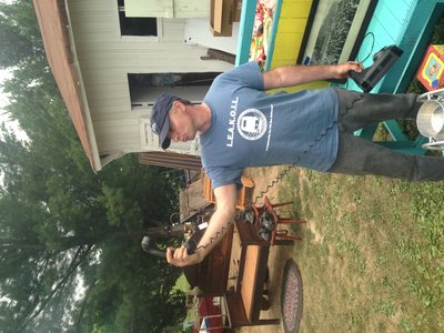 &quot;Duck&quot; selfie with a rotary phone....guess that's how it's done in the old vountry