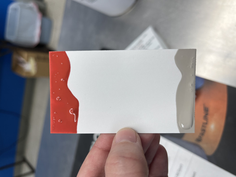 Color samples - looking better in person. Pretty exciting